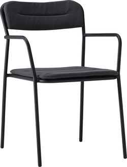 Sedia FAVIGNANA - L: 51,0 cm x P: 51,0 cm x A: 79,5 cm / Nero