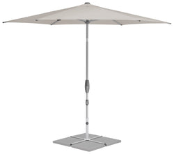 Suncomfort by Glatz SHELL TURN Sonnenschirm - Hellgrau / H: 266.0 cm