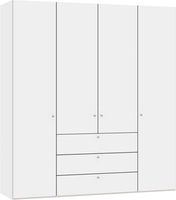 MODUL Armoire combinée - blanc / L: 203.0 cm x P: 59.0 cm x H: 220.0 cm