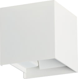 RIBERA Wandleuchte - B: 10.0 cm x T: 10.0 cm x H: 10.0 cm / Weiss