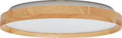 AVENZA Wand- / Deckenleuchte - Weiss, Natur / B: 40.0 cm x T: 40.0 cm x H: 6.15 cm