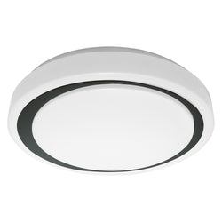 LE_SMART+ MOON ceiling lamp small - Schwarz / L: 38.0 cm x P: 38.0 cm x H: 8.5 cm