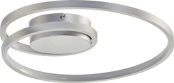 ELMO Wand- / Deckenleuchte - Silberfarbig / H: 6.5 cm x D: 40.0 cm