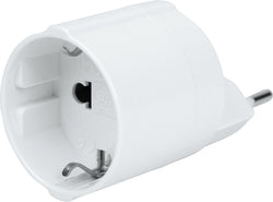 Reiseadapter EU - CH - Weiss / B: 7.0 cm x T: 7.0 cm x  H: 16.0 cm