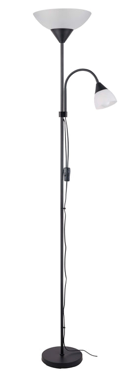 TONI II Lampada a stelo - Nero / L: 28.0 cm x P: 23.0 cm x A: 180.0 cm