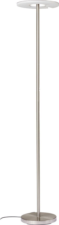 RICCO II Lampadaire - Couleur argentée / L: 35.0 cm x P: 30.0 cm x H: 180.0 cm