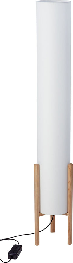 CALABRI Stehleuchte - Hellgrau, Natur / H: 145.0 cm x D: 20.0 cm