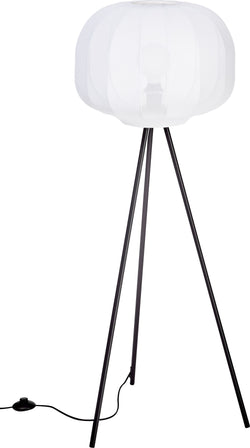 LIDIA Stehleuchte - Schwarz, Weiss / B: 45.0 cm x T: 45.0 cm x H: 120.0 cm