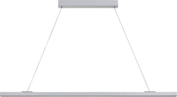 VIANO Hängeleuchte - Silberfarbig / B: 169.0 cm x T: 4.5 cm x H: 150.0 cm