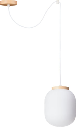DIODEM Lampe à suspension - Blanc / L: 22.0 cm x P: 22.0 cm x H: 150.0 cm