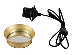 ARTDELIGHT MIRROR RING Socle de lampe de table - Couleur or / H : 3,5 cm x P : 12,0 cm