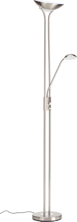 LAZZARO Lampada a stelo - Argentato / P: 25.4 cm x L: 25.5 cm x A: 180.0 cm