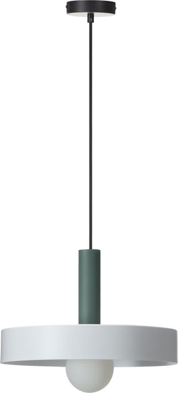 BILLIE Hängeleuchte - Grün / H: 22.0 cm x D: 35.0 cm