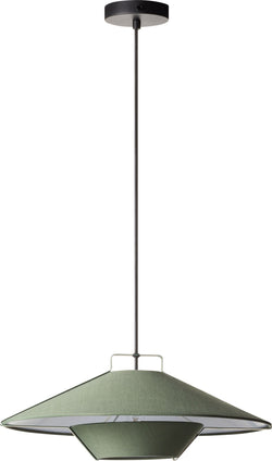 ZURI Hängeleuchte grün - Grün / H: 19.3 cm x D: 49.0 cm