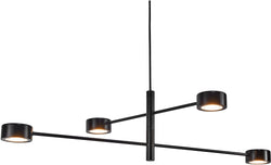 Nordlux CLYDE Suspension - Noir / L: 89.6 cm x P: 8.5 cm x H: 22.25 cm