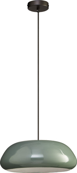 NOELIA Lampe à suspension - Vert / H : 13,0 cm x P : 35,0 cm