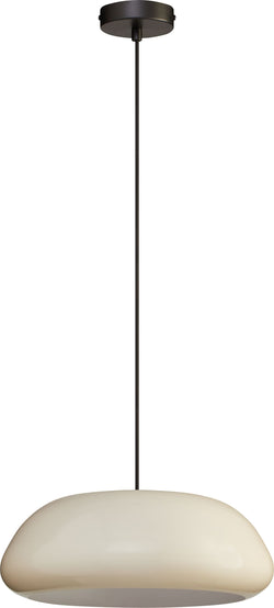 NOELIA Hängeleuchte - Beige / H: 13.0 cm x D: 35.0 cm