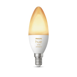 Philips hue WHITE AMBIANCE LED Lampe - Weiss / E14, 470 lm, 1 Stk.