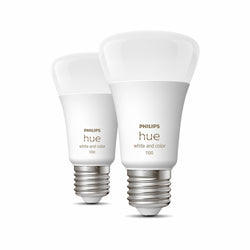 Philips hue WHITE & COLOR AMBIANCE LED Lampe - Weiss / E27, 800 lm, 2 Stk.
