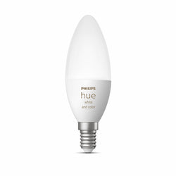 Philips hue WHITE & COLOR AMBIANCE LED Lampe - Weiss / E14, 470 lm, 1 Stk.