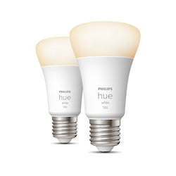 Philips hue WHITE LED Lampe - Transparent / E27, 1050 lm, 2 Stk.