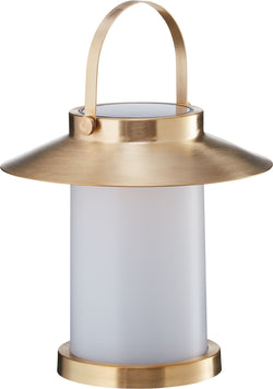 Nordlux TEMPLE 30 To Go Lampe de table - Couleur or / L: 22.6 cm x P: 22.6 cm x H: 22.2 cm