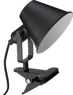 RITA Klemmleuchte schwarz - Schwarz / B: 13.0 cm x T: 23.0 cm x H: 19.0 cm