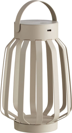 BALI Tischleuchte - Beige / B: 14.0 cm x H: 21.0 cm