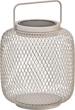 RUMI LED Lampion di luci solari - Beige / B: 19.0 cm x P: 19.0 cm x A: 22.0 cm