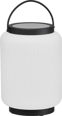 FOLLINA Tischleuchte Akku - Weiss, Schwarz / B: 19.0 cm x T: 19.0 cm x H: 28.0 cm