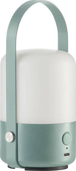 KOKO Tischleuchte - Hellgrün / B: 8.5 cm x T: 8.0 cm x H: 18.5 cm