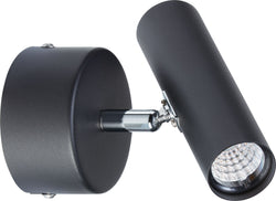 SORIA Wall lamp 1flg. - Schwarz / L: 12.0 cm x P: 8.5 cm x H: 15.0 cm