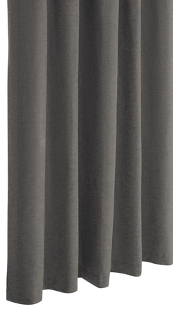 Rideau prêt à poser MORENA opaque - Gris foncé / L : 150,0 cm x H : 270,0 cm