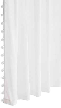 TIMO Rideau prêt à poser jour - Blanc / L: 140.0 cm x H: 260.0 cm