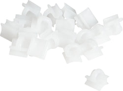 MAXI Gleiter mit Queröse - Weiss / B: 10.0 mm x T: 9.0 mm x H: 9.0 mm