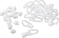 Petit porte-crochets MINI - Blanc / L : 8,0 cm x l : 11,0 cm x H : 1,8 cm