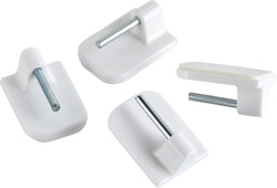 UNIVERSAL Supports pour tringle brise-bise - Blanc