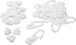 CLICK-IT MINI Glisseur de crochet avec oeillet transversal - Blanc