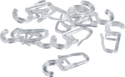 Clips con ganci per pleghe 8mm Clips con ganci per pleghe - Transparente / L: 8.0 mm x P: 19.0 mm