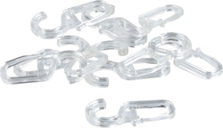 Clips à crochet pour plis 10mm Clips à crochet pour plis - Transparent / L: 10.0 mm x P: 19.0 mm