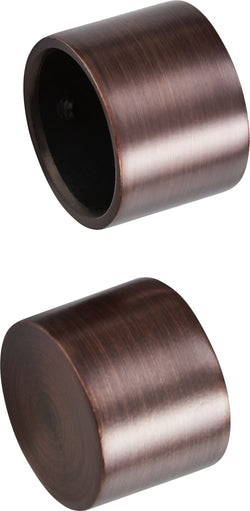 BRONZE ANDRAX Embout tringle à rideau - Brun / L: 19.0 mm x P: 24.0 mm