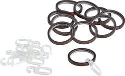 BRONZE Anneaux de rideaux - Brun / L: 33.0 mm x P: 4.0 mm