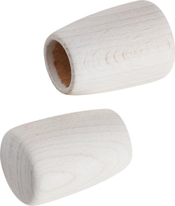 HOLZ BOTTO Endstück Vorhangstange - Weiss