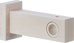 BOIS Support mural - Blanc / L: 7.0 cm x H: 18.0 cm