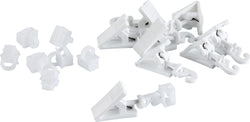 CLICK-IT MAXI Scorrevole con occhiello trasversale e morsetto girevole - Bianco / L: 35.0 mm x P: 16.0 mm x A: 10.0 cm