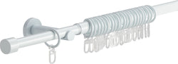 YOUNG COLOR Vorhangstangen Set - Weiss / B: 240.0 cm