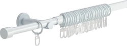 YOUNG COLOR Vorhangstangen Set - Weiss / B: 240.0 cm