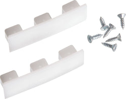 HONGKONG Endkappe Flächenvorhangschiene - Weiss / B: 5.3 cm x T: 1.5 cm x H: 1.2 cm