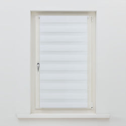 DOUBLE STRIPE Store enrouleur - Blanc / L: 140.0 cm x H: 160.0 cm