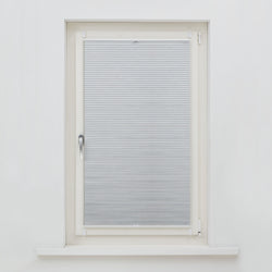 BLACKOUT Store plissé duette - Blanc / L: 50.0 cm x H: 140.0 cm